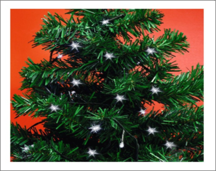 K�l �s belt�ri elemes f�nyf�z�r,hideg feh�r sz�nben, 50 LED